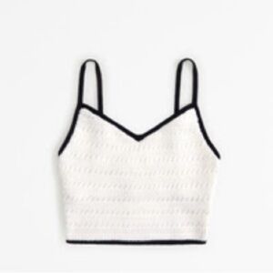 NEVER WORN ABERCROMBIE KNIT CROPPED TOP